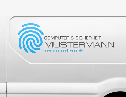 Autoaufkleber-Designer Digital Fingerprint
