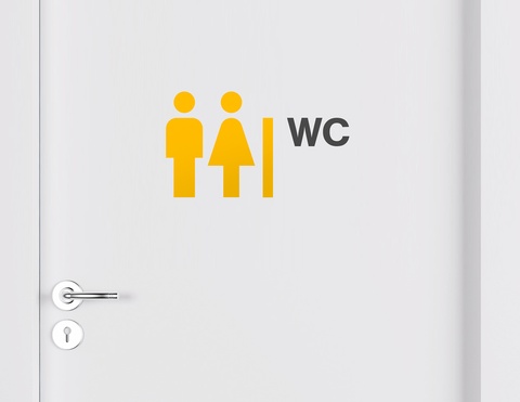 Aufkleber Dein WC Design-Dash