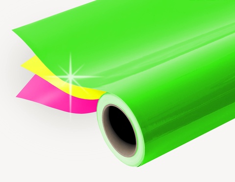 Farbfolie High-Gloss/Neon nach Maß - Rolle