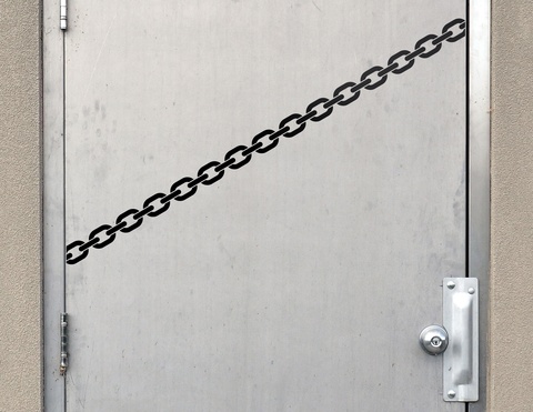 Wandtattoo Iron Chain