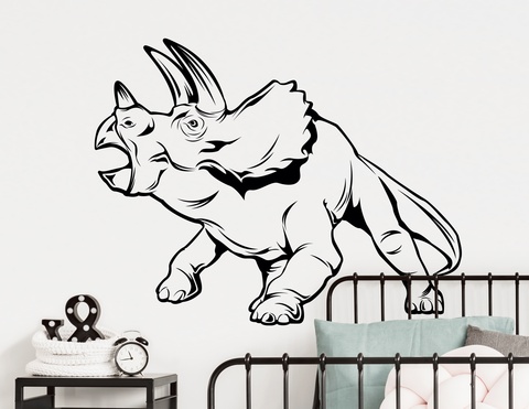 Wandtattoo Triceratops Spiky