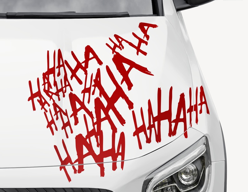 Autoaufkleber Joker s Hahaha