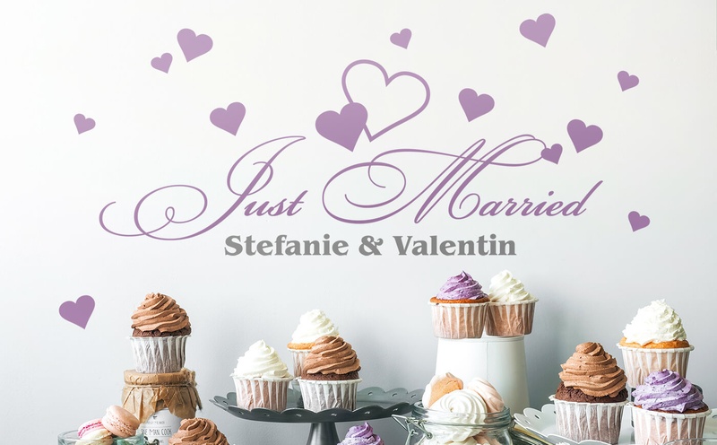 Wandtattoos für Hochzeiten & Anlässe