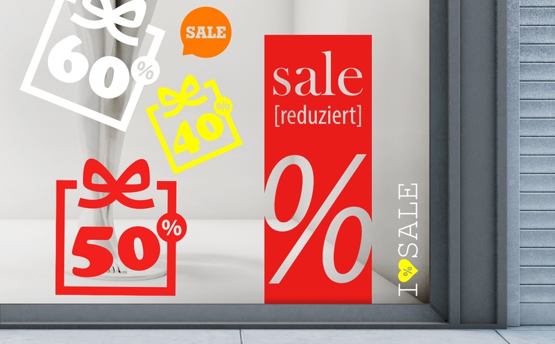 Sale & Aktionsaufkleber