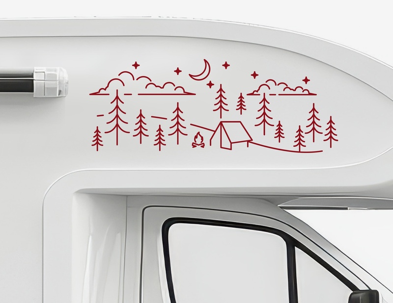 Autoaufkleber Campingträume