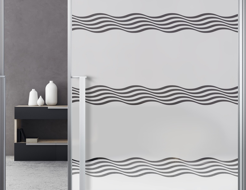 Milchglasfolie Soft Waves