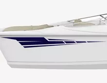 Bootsaufkleber Blazing Fast