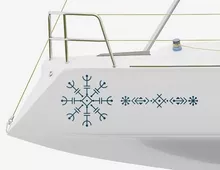 Bootsaufkleber Modern Viking Runes