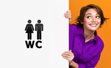 WC & Toiletten-Aufkleber