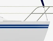 Bootsaufkleber Zierstreifen GT-Double