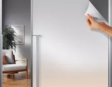 Milchglasfolie statisch haftend