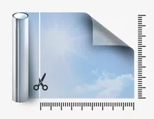 Sonnenschutzfolie SilverPro Light im Zuschnitt