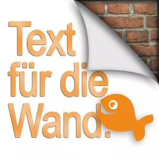 Text für die Wand