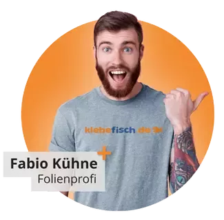 Folienprofi - Daumen nach rechts verblüfft