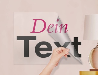 Wunschtext als Wandtattoo - Schritt 2