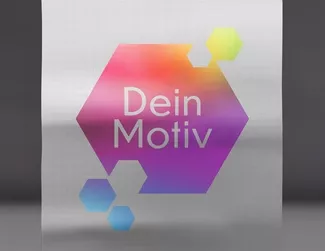 Milchglasfolie mit Motivdruck - Anwendungsbeispiel 1