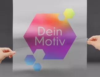 Milchglasfolie mit Motivdruck - Anwendungsbeispiel 2