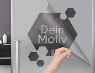 Milchglasfolie mit ausgestanztem Motiv - Schritt 2