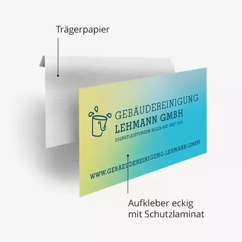 Aufbau gedruckt eckig