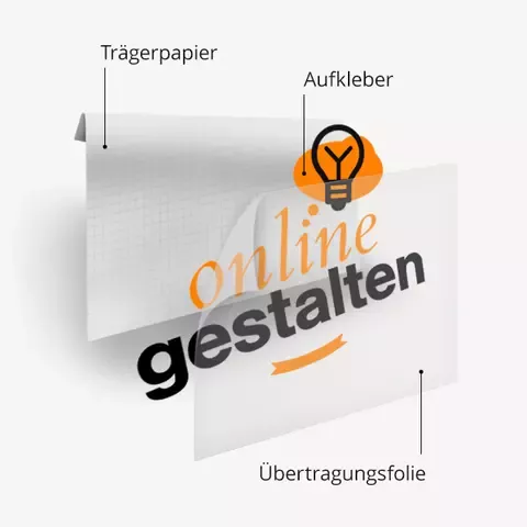 Aufkleber online gestalten