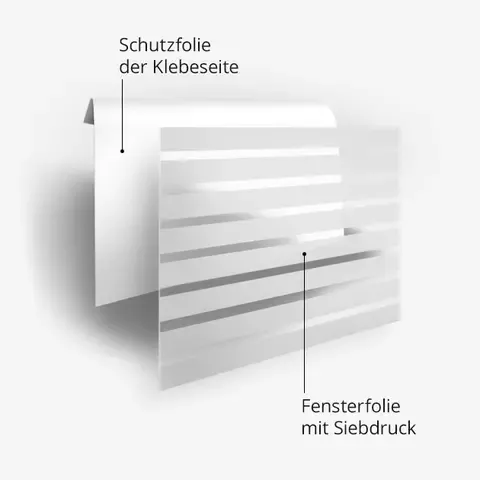 Aufbau Fensterfolie