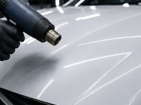 Klebeanleitung Lackschutzfolie PPF-Pro: Schritt 11 Nachwärmen (Post Heating)