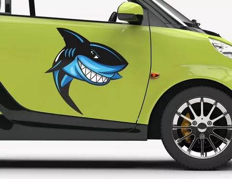 Autoaufkleber Haifisch Chucky Autoaufkleber Haifisch Chucky