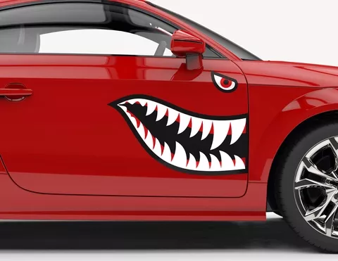 Autoaufkleber Haifisch Mackie Autoaufkleber Haifisch Mackie