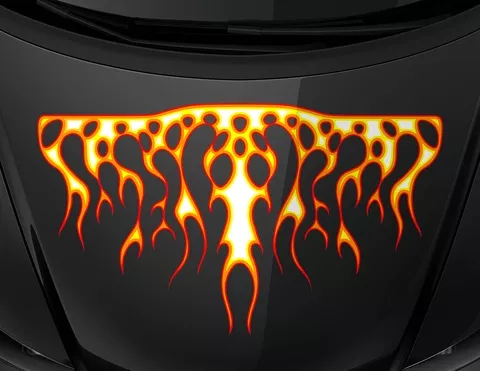 Autoaufkleber Blazing Fire Autoaufkleber Blazing Fire