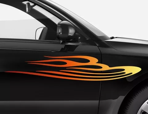 Autoaufkleber Burning Vibes Autoaufkleber Burning Vibes