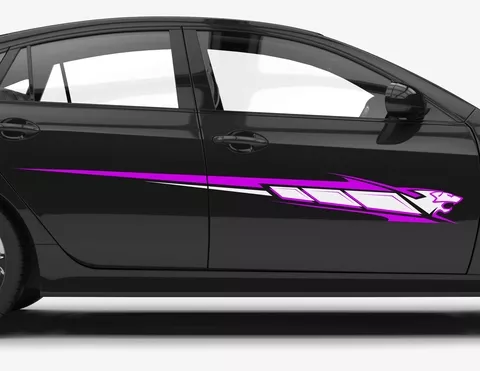 Autoaufkleber Purple Panther Decal Autoaufkleber Purple Panther Decal