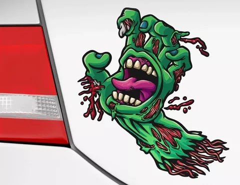 Autoaufkleber Zombie Hand Scream Autoaufkleber Zombie Hand Scream