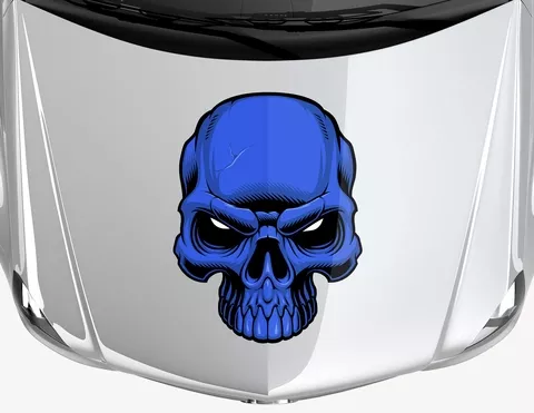 Autoaufkleber Blue Skull Autoaufkleber Blue Skull