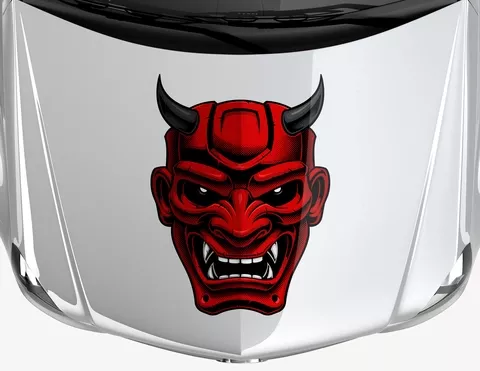 Autoaufkleber Hannya Maske Autoaufkleber Hannya Maske