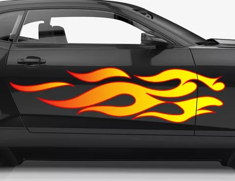 Autoaufkleber Feuer & Flamme Autoaufkleber Feuer & Flamme