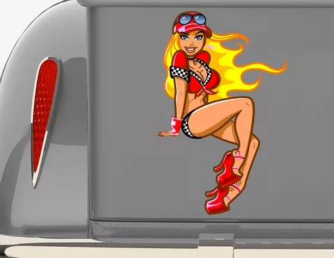 Autoaufkleber Pin-up Girl Trixie Autoaufkleber Pin-up Girl Trixie