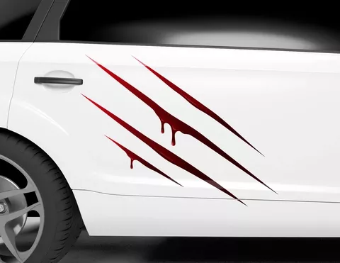 Autoaufkleber Bloody Claw Marks Autoaufkleber Bloody Claw Marks