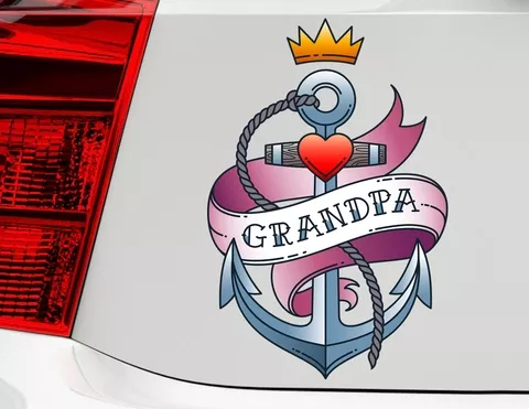 Autoaufkleber Grandpa Anchor Autoaufkleber Grandpa Anchor