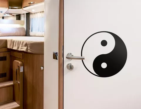 Autoaufkleber Yin und Yang Autoaufkleber Yin und Yang