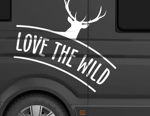 Autoaufkleber Love the Wild