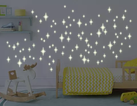 Leuchtsticker "Sparkling Stars": Dein magischer Nachthimmel!