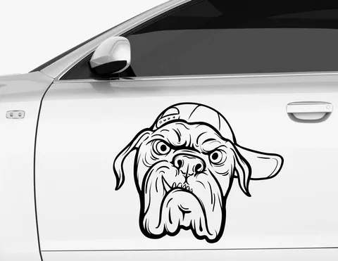 Autoaufkleber Bulldogge Marshall Autoaufkleber Bulldogge Marshall