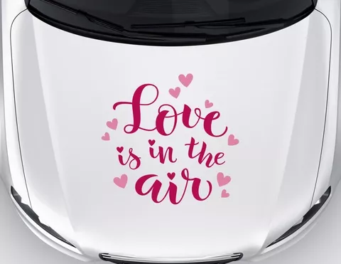 Autoaufkleber Love is in the air Autoaufkleber Love is in the air