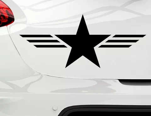Autoaufkleber Military Star Autoaufkleber Military Star