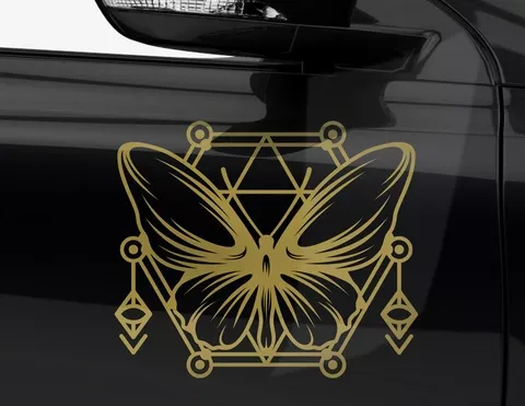 Autoaufkleber Geometric Art Butterfly Autoaufkleber Geometric Art Butterfly