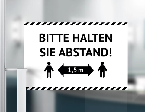 Aufkleber „Bitte Hände Desinfizieren“ – Selbstklebend, Witterungsbeständig | Schwarz/Weiß, Größe 30 Cm, Made In Germany