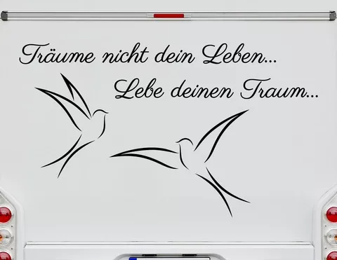 Autoaufkleber Leben deinen Traum