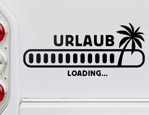 Autoaufkleber Urlaub Loading