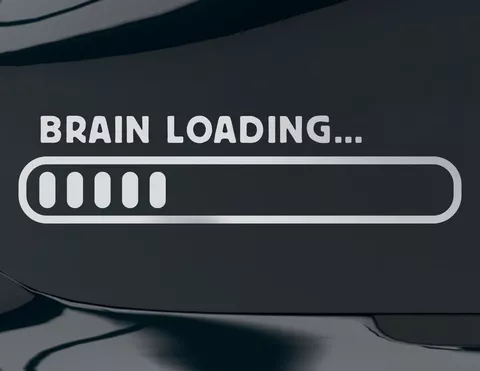 Autoaufkleber Brain Loading Autoaufkleber Brain Loading
