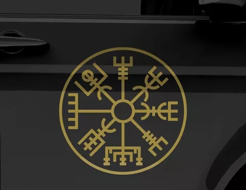 Autoaufkleber Vegvisir Viking Compass Autoaufkleber Vegvisir Viking Compass